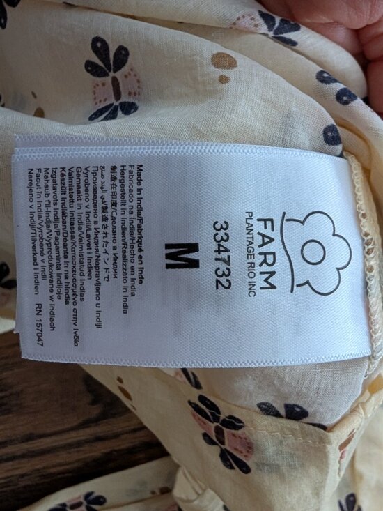 NWT Farm Rio Ainika Chill Blouse | Size M | Anthropologie - Picture 9 of 13